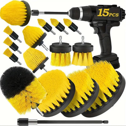 Set di 8 accessori per spazzole da trapano spazzola elettrica con attacco lungo