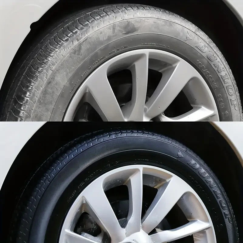 Cera per pneumatici auto annerente e lucidante durevole Copre le macchie bianche