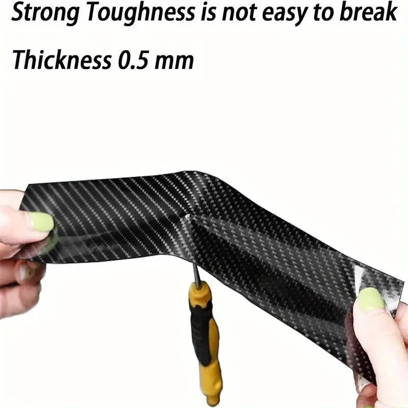 rotolo di protezione per il bordo della portiera dell'auto in fibra di carbonio