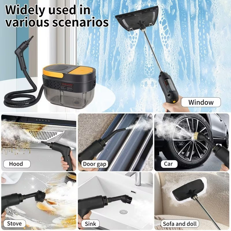 Pulitore a vapore 2500 W ad alta potenza per estrattori olio, fumo, pavimenti