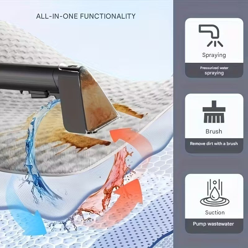 Aspirapolvere Portatile da 800W per Pulizia Tappeti, Divani, Letti, Potentissimo