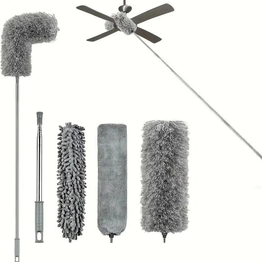 Kit spolverino in microfibra da 4 pezzi per la pulizia di ragnatele, persiane