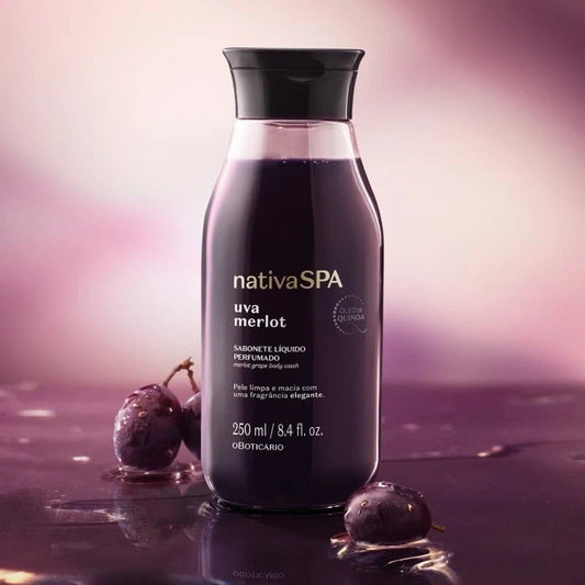 Boticário Sabonete Líquido Nativa Spa Uva Merlot Merlot 250ml