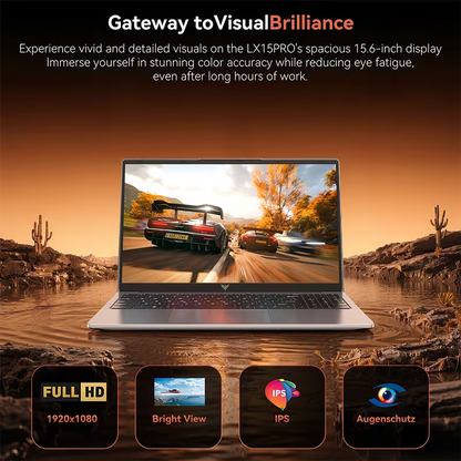 Ryzen 7 Gaming Laptop 16GB RAM 512GB SSD 15.6" FHD Display Intel Celeron N4000