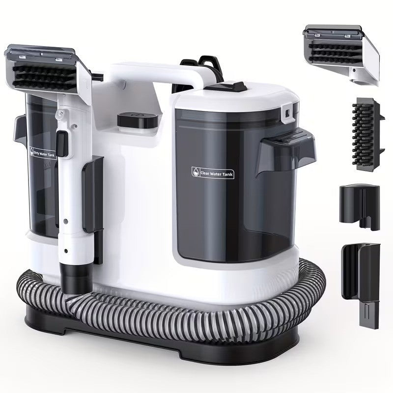 PULITORE PORTATILE TAPPETI E TAPPEZZERIA 600W Sistema di Pulizia in 3 Fasi 20KPa