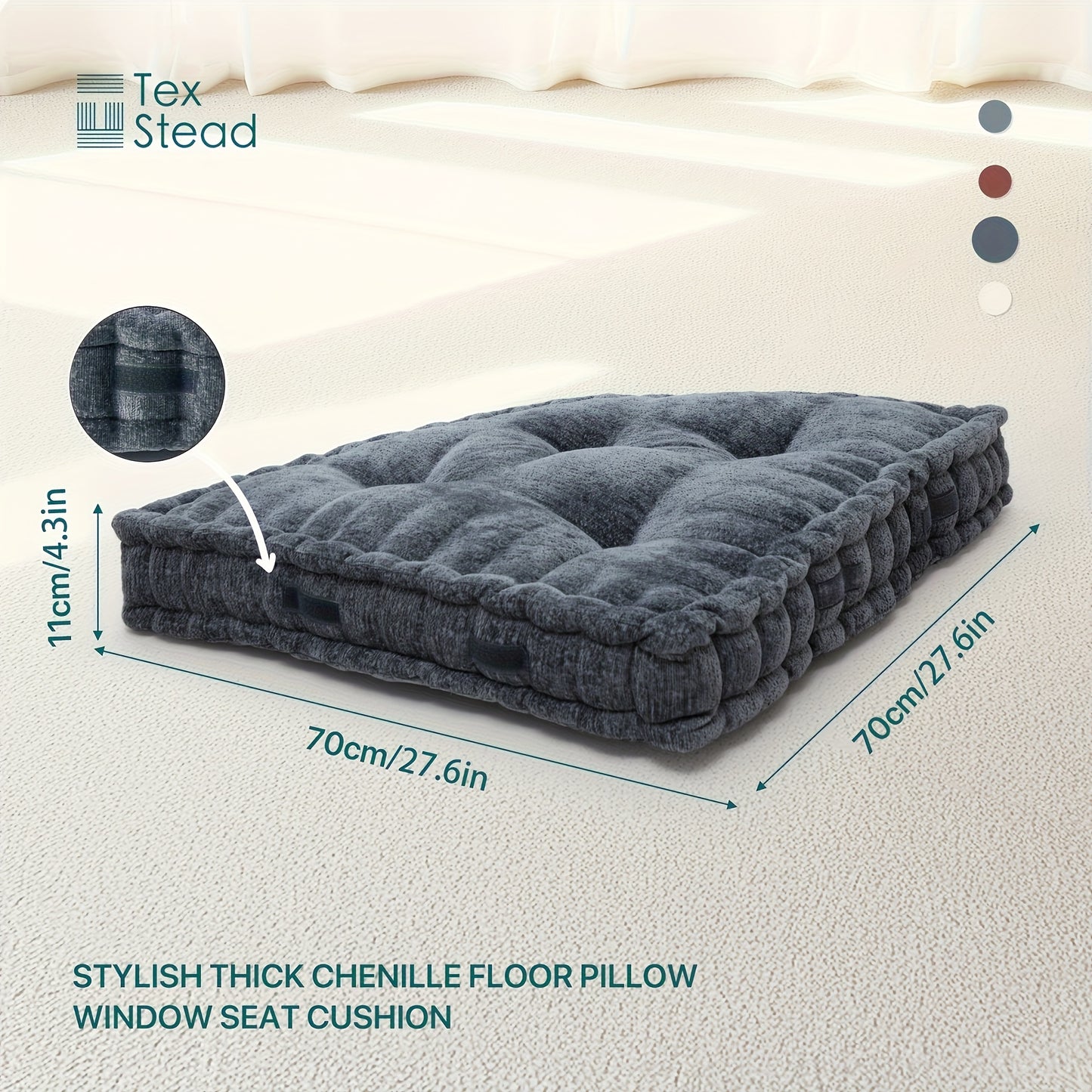 Versatile Triangular Reading with Attachments, Washable in Machines, Ideal for Use on Chairs, Floors, Sofas