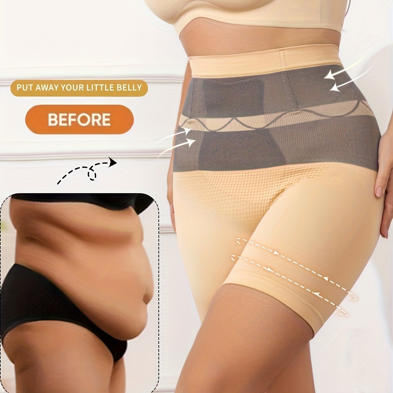 1PC Burning Thermal Pants – 3-Second Warming High-Waisted Shaping Shorts for Tummy Control & Lift