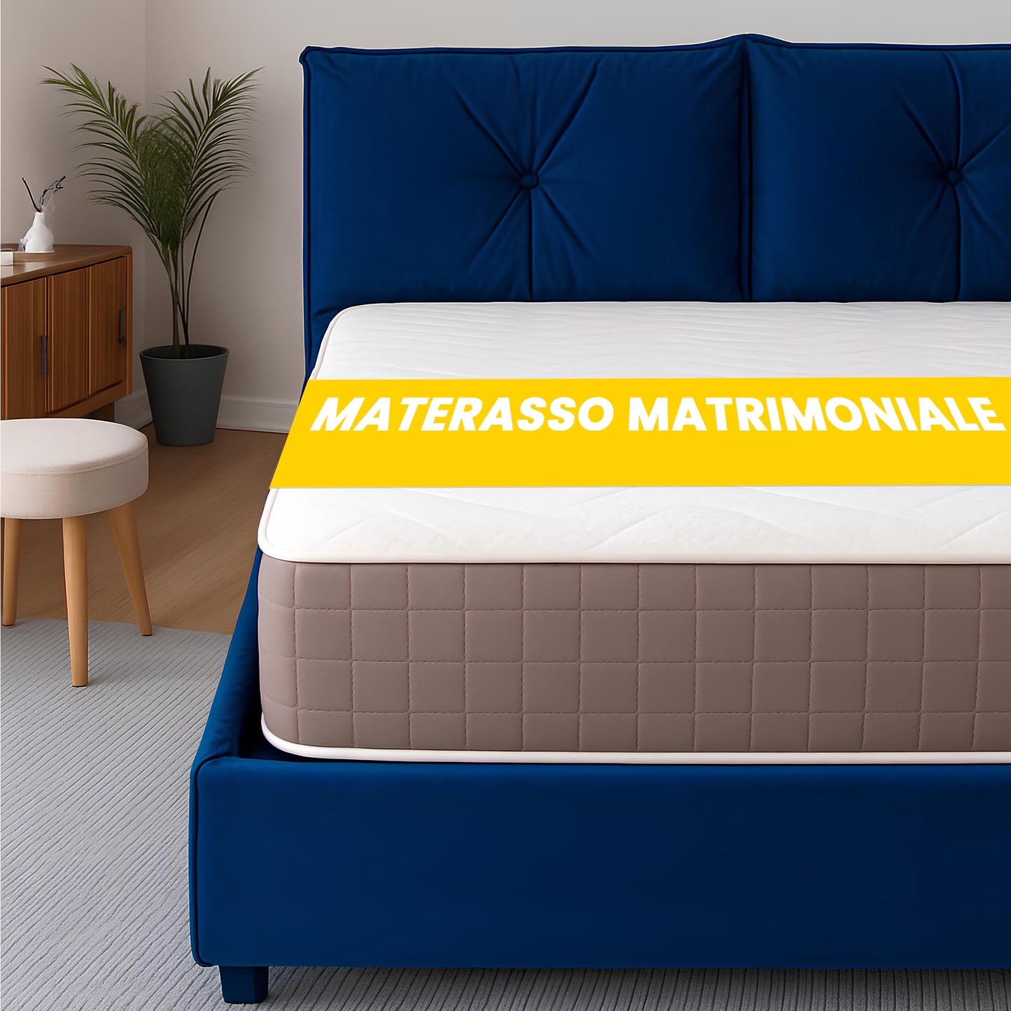 Materasso Memory Foam 20cm FLOWEN Matrimoniale e King Size 80x190–200x200 Ortopedico Traspirante Made in Italy