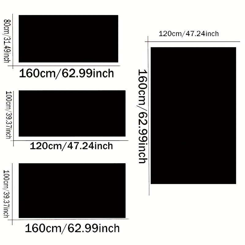 1pc Plush Rectangular Area Mat - Soft Fluffy 100% Polyester, Non-Slip Hand Washable