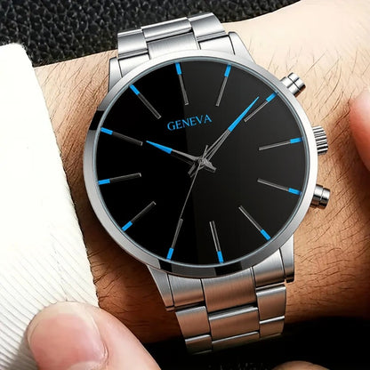 5pcs Men's Luxury Watch Set -5 Multifunctional Timed Quartz Watches with Chronograph