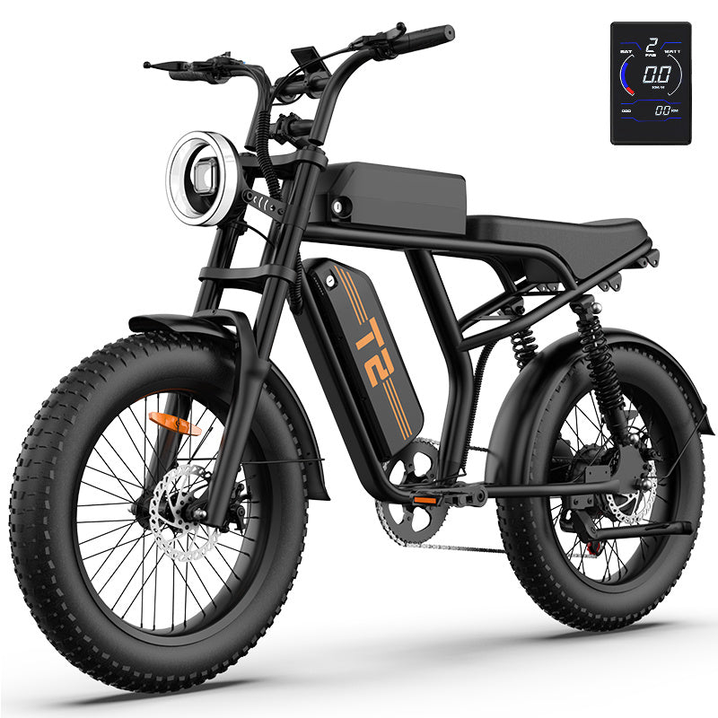 URLIFE T2 E-Bike Fat Tire 250W 54.6V 15.6Ah Bicicletta Elettrica MTB 20x4” 120KM Autonomia 7 Velocità Off Road Uomo Donna