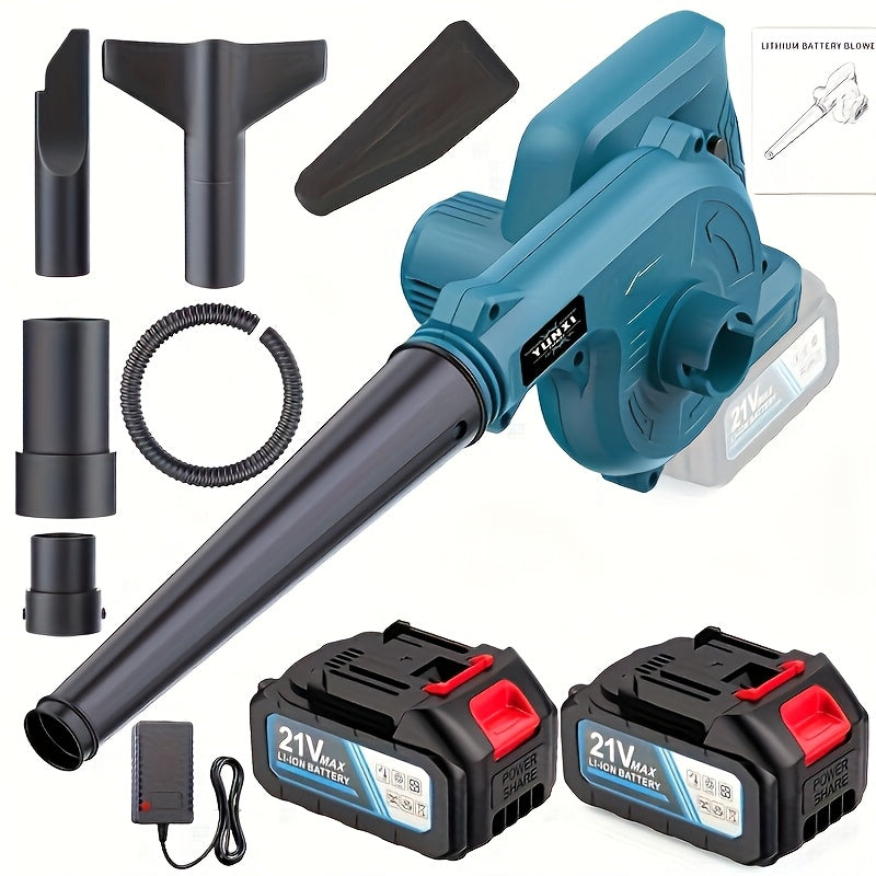 Battery Blower, 300W 12000 rpm for lawn care, leaf removal