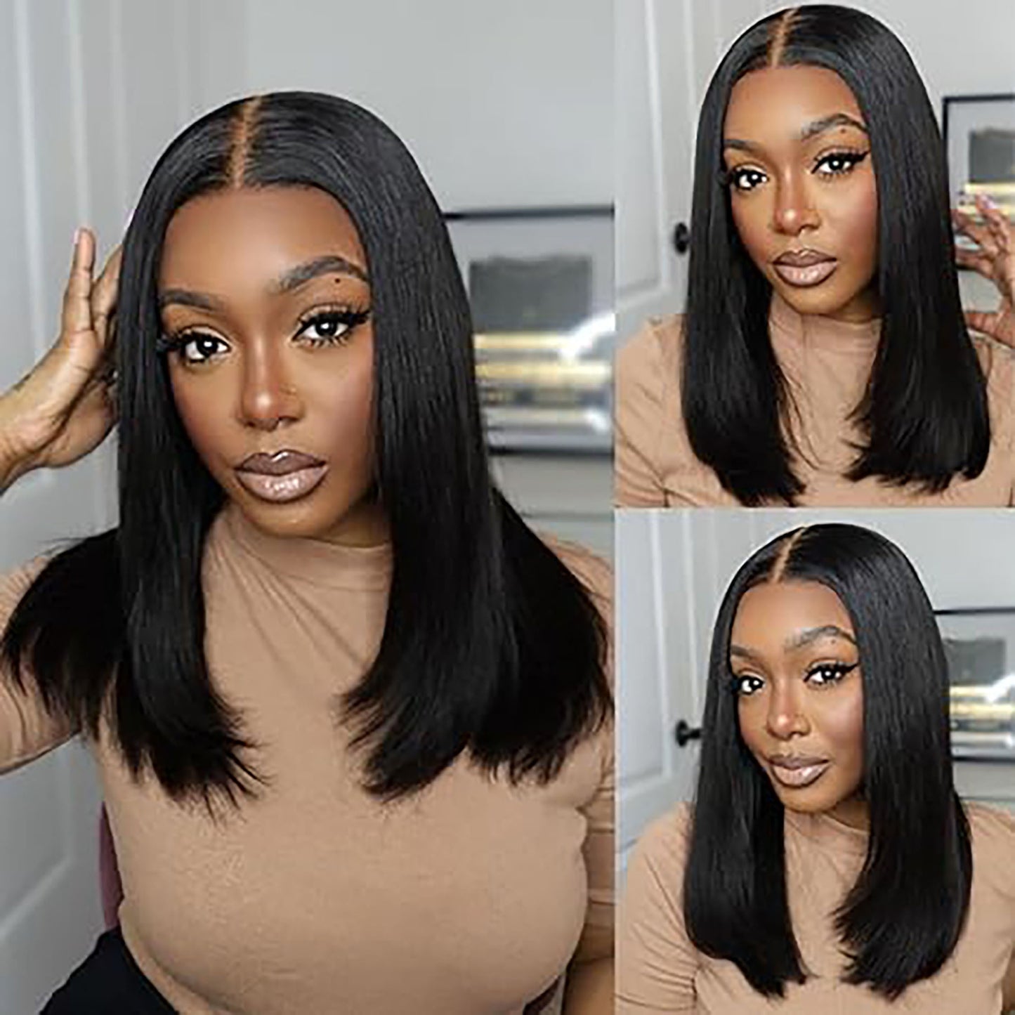 TIMOPOL Halloween Ready 5x1 Bob Lace Front Wig | 180% Plush Full Density & Baby-Soft Strands | Hyper-Real Natural Vibe | HD Invisible Transparent Lace | Stretchy Breathable Cap