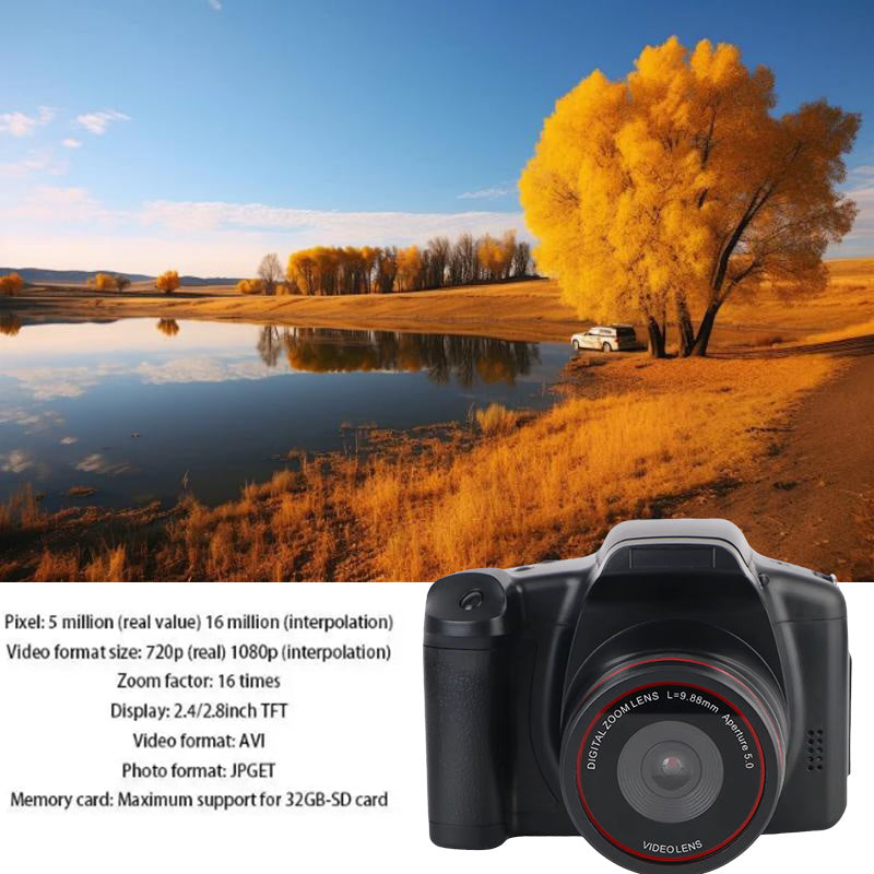 Digital  Portable Professional 16X Zoom   Photo Taking  Recording Travelling Camcorder