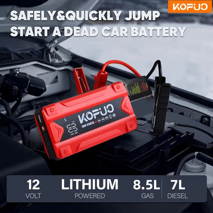 KOPUO 4000A Avviatore Portatile per Auto Strumento Professionale Batteria 12V