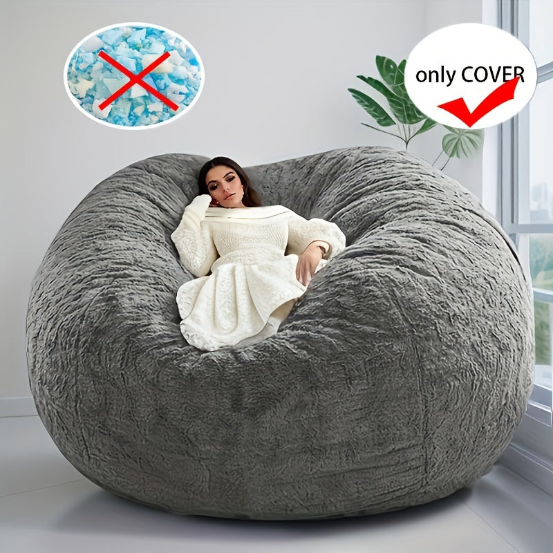 1pc of Extra-Large Memory Foam Furniture And Large Recliner Sofa, Equipped with a Soft Bean Chair Cover