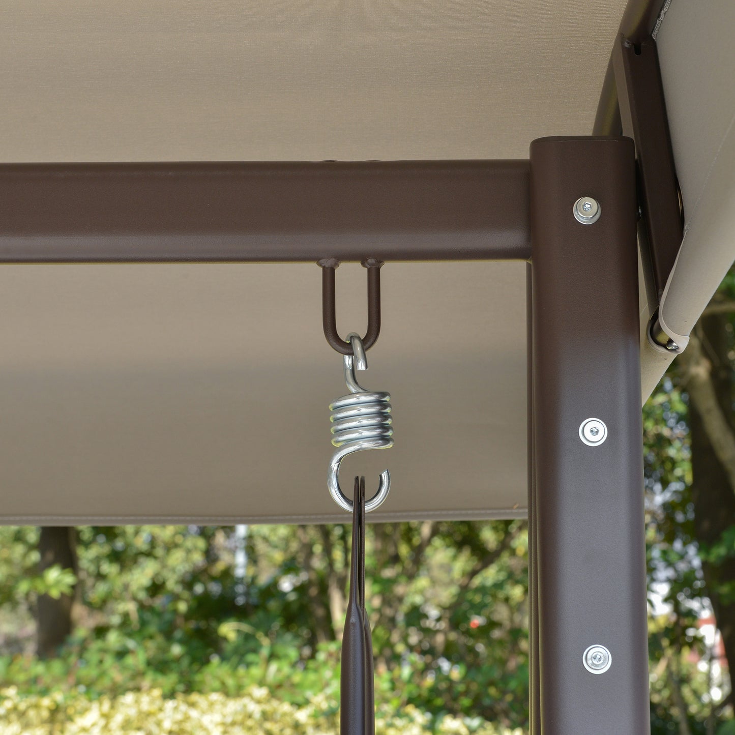 Heavy-Duty Outdoor Patio Swing Chair with Cup Holders & Cushions (360 kg Capacity)