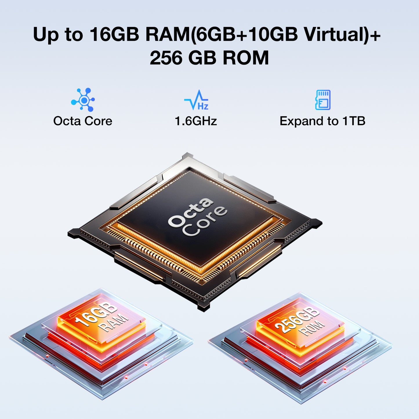 DOOGEE N55PRO Android 14, 16GB + 256GB, 6.56" HD+ 90Hz Octa Core 5150Mah 13MP+8MP Camera, 4G Dual SIM, Face Recognition/Otg/Gps