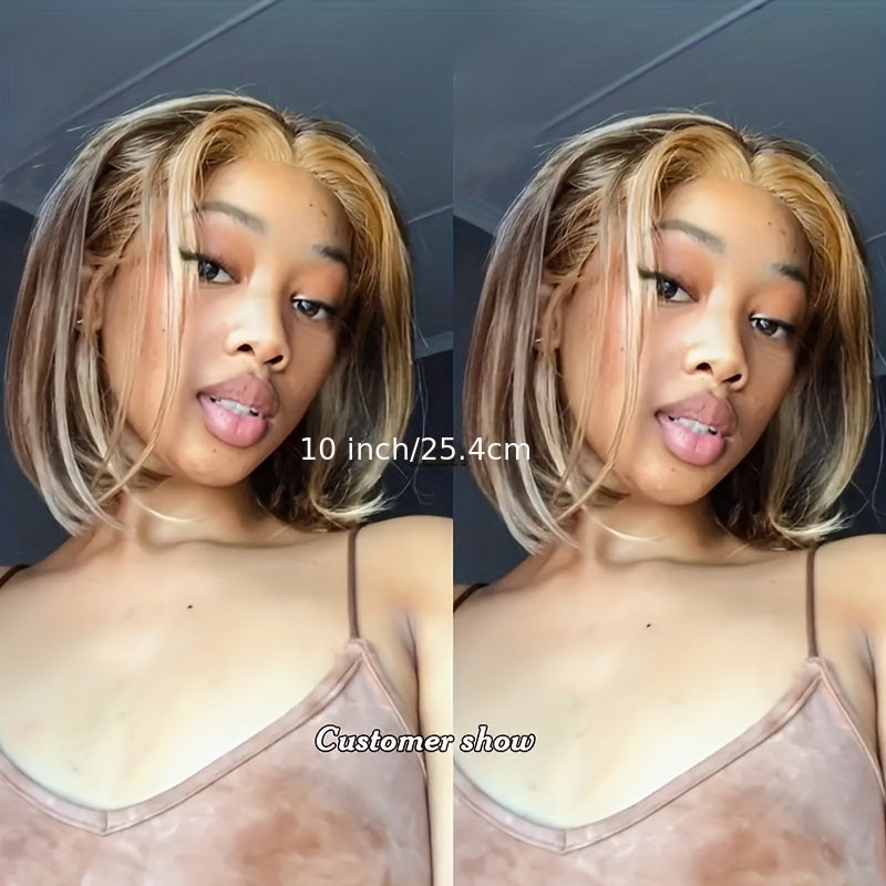 TIMOPOL Halloween Ready 5x1 Bob Lace Front Wig | 180% Plush Full Density & Baby-Soft Strands | Hyper-Real Natural Vibe | HD Invisible Transparent Lace | Stretchy Breathable Cap