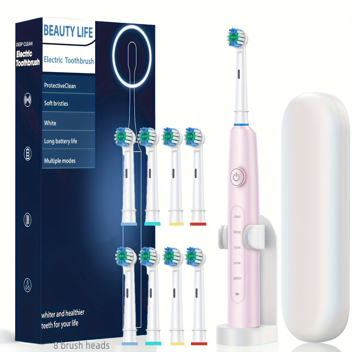 Adult Rotating Electric Toothbrush Gift Set – Ultimate Whitening & Oral Care Solution