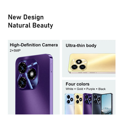 Android Smartphone 6.5-Inch HD Display, Dual SIM Cards, 2GB RAM, 16GB of Storage, Android 8.1, 3000Mah, 2MP And 5MP Camera