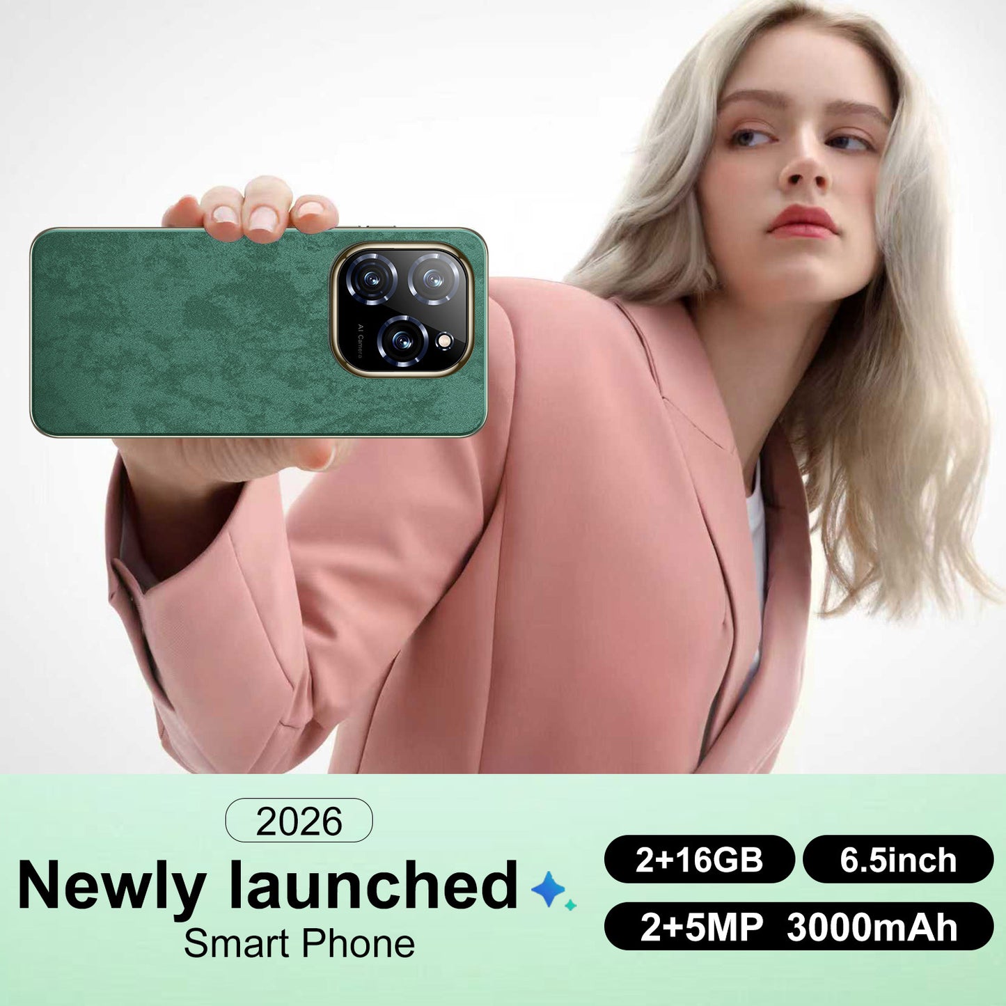 Dual SM dual standby, GPS, latest smartphone 3G network, 2GB RAM+16GB, 2MP+5MP, Android 8.1