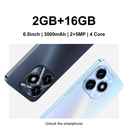 Android Smartphone 6.5-Inch HD Display, Dual SIM Cards, 2GB RAM, 16GB of Storage, Android 8.1, 3000Mah, 2MP And 5MP Camera