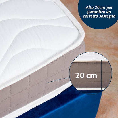 Materasso Memory Foam 20cm FLOWEN Matrimoniale e King Size 80x190–200x200 Ortopedico Traspirante Made in Italy