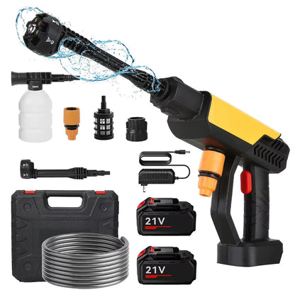 500W 70Bar  Electric High Pressure Washer Car Wash Water Gun Garden Irrigation Tools for  18V Battery