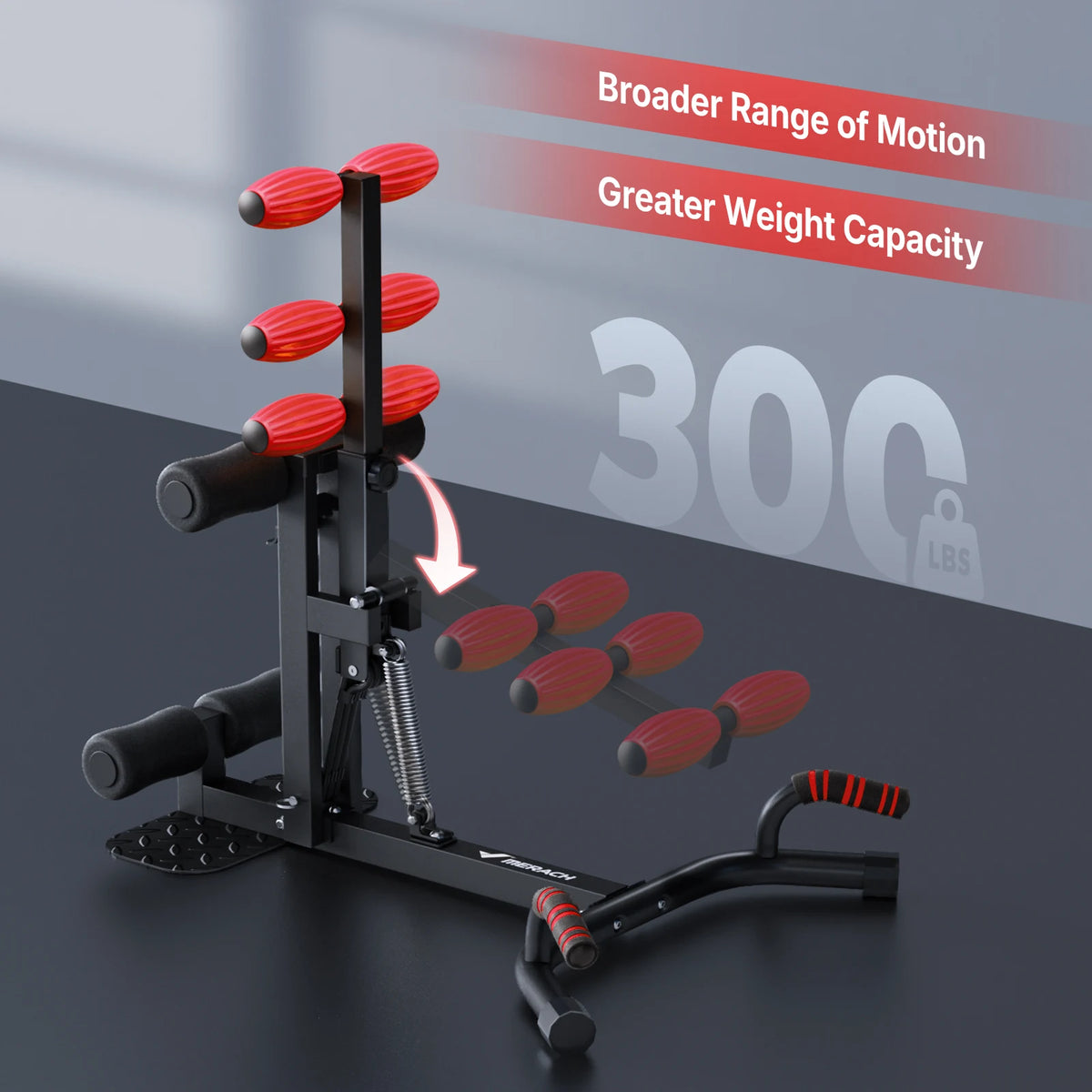 MERACH Squat Machine Regolabile 2 in 1 – Attrezzo Fitness per Gambe, Glutei, Addominali e Push Up. TK