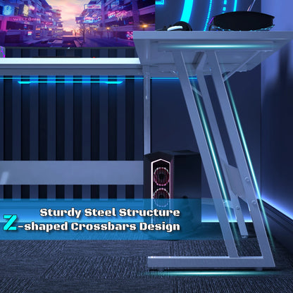 Devoko Gaming Desk Gamer Corner Desk 130*130cm Hoek PC computer desk L-front table