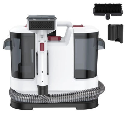 Aspiratore Lava Tappeti Portatile 500W ELOOLE – Pulitore Professionale per Tappeti, Divani, Auto e Tessuti con Aspirazione 12KPa, Doppio Serbatoio e 3 Spazzole