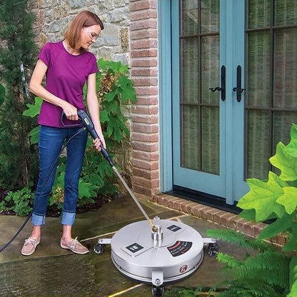 4000–5000 PSI 16.5″ Pressure Washer Surface Cleaner – Stainless Steel 4-Wheel Ground Cleaner with 1/4″ Quick Connect