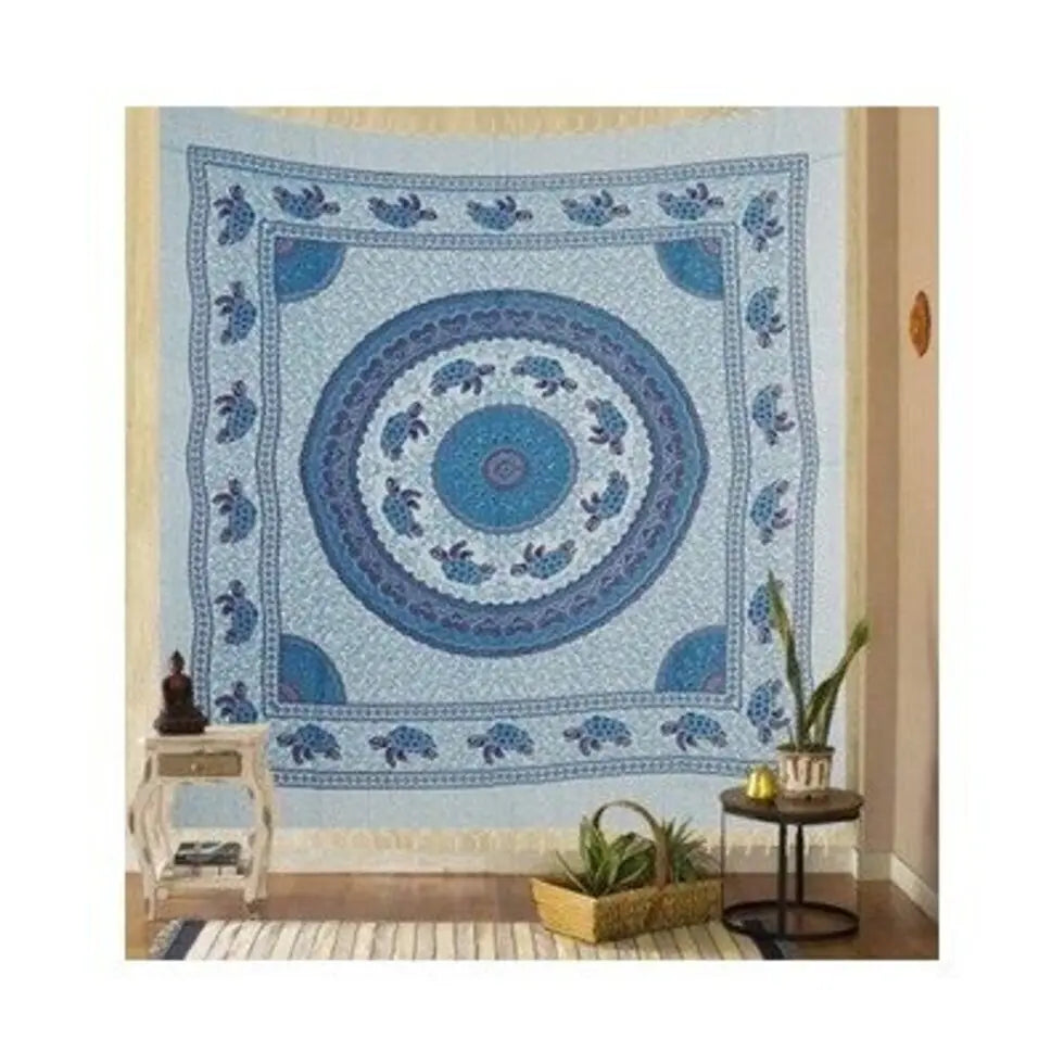 Printex Arazzo Matrimoniale in Stile Mandala Indiano - 210x230 cm. TK