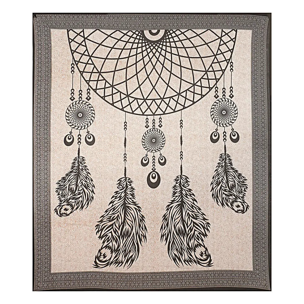 Printex Arazzo Matrimoniale in Stile Mandala Indiano - 210x230 cm. TK