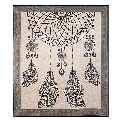 Printex Arazzo Matrimoniale in Stile Mandala Indiano - 210x230 cm. TK