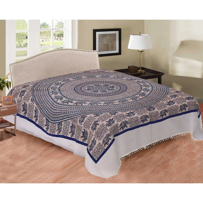 Printex Arazzo Matrimoniale in Stile Mandala Indiano - 210x230 cm. TK