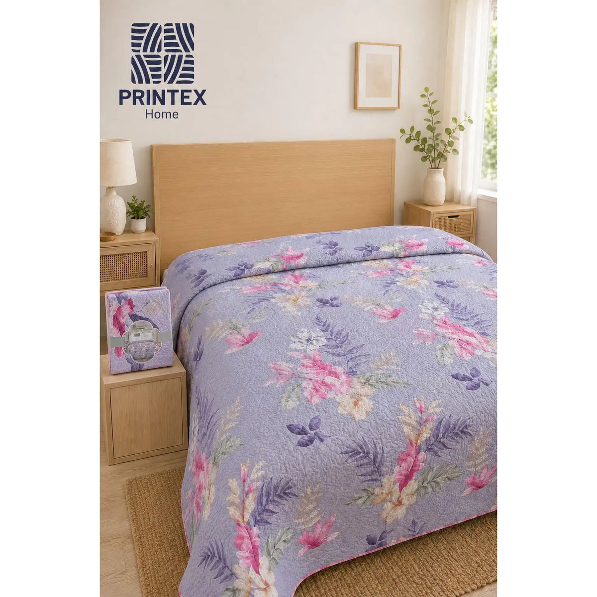 Printex Home Copriletto Estivo Reversibile Leggero - 100% Poliestere. TK