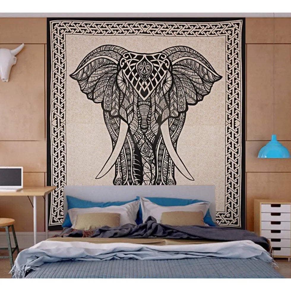 Printex Arazzo Matrimoniale in Stile Mandala Indiano - 210x230 cm. TK