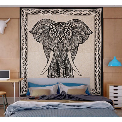 Printex Arazzo Matrimoniale in Stile Mandala Indiano - 210x230 cm. TK