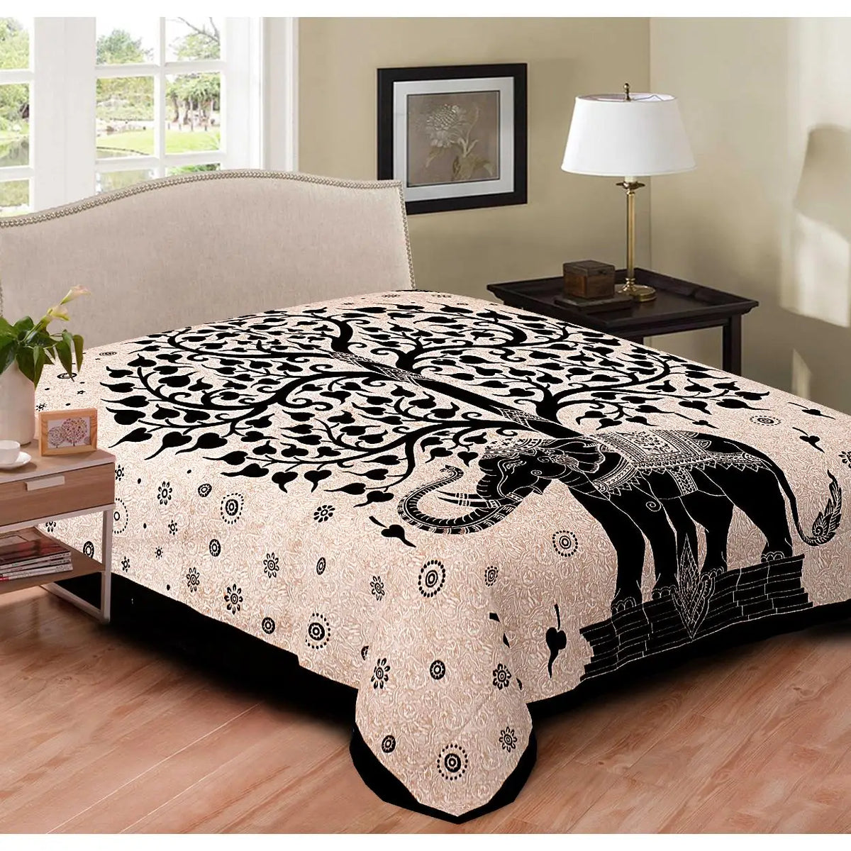 Printex Arazzo Matrimoniale in Stile Mandala Indiano - 210x230 cm. TK