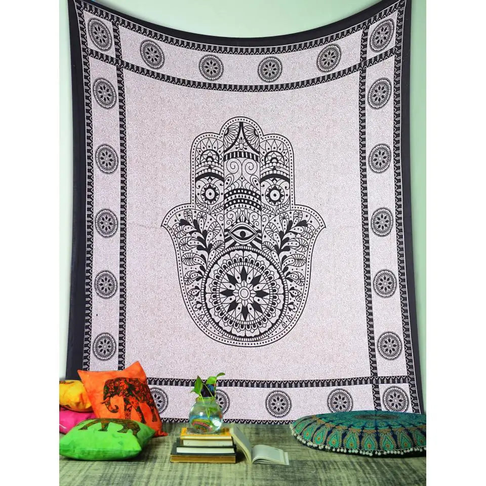 Printex Arazzo Matrimoniale in Stile Mandala Indiano - 210x230 cm. TK