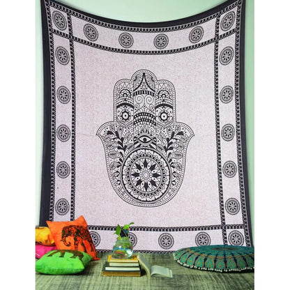 Printex Arazzo Matrimoniale in Stile Mandala Indiano - 210x230 cm. TK