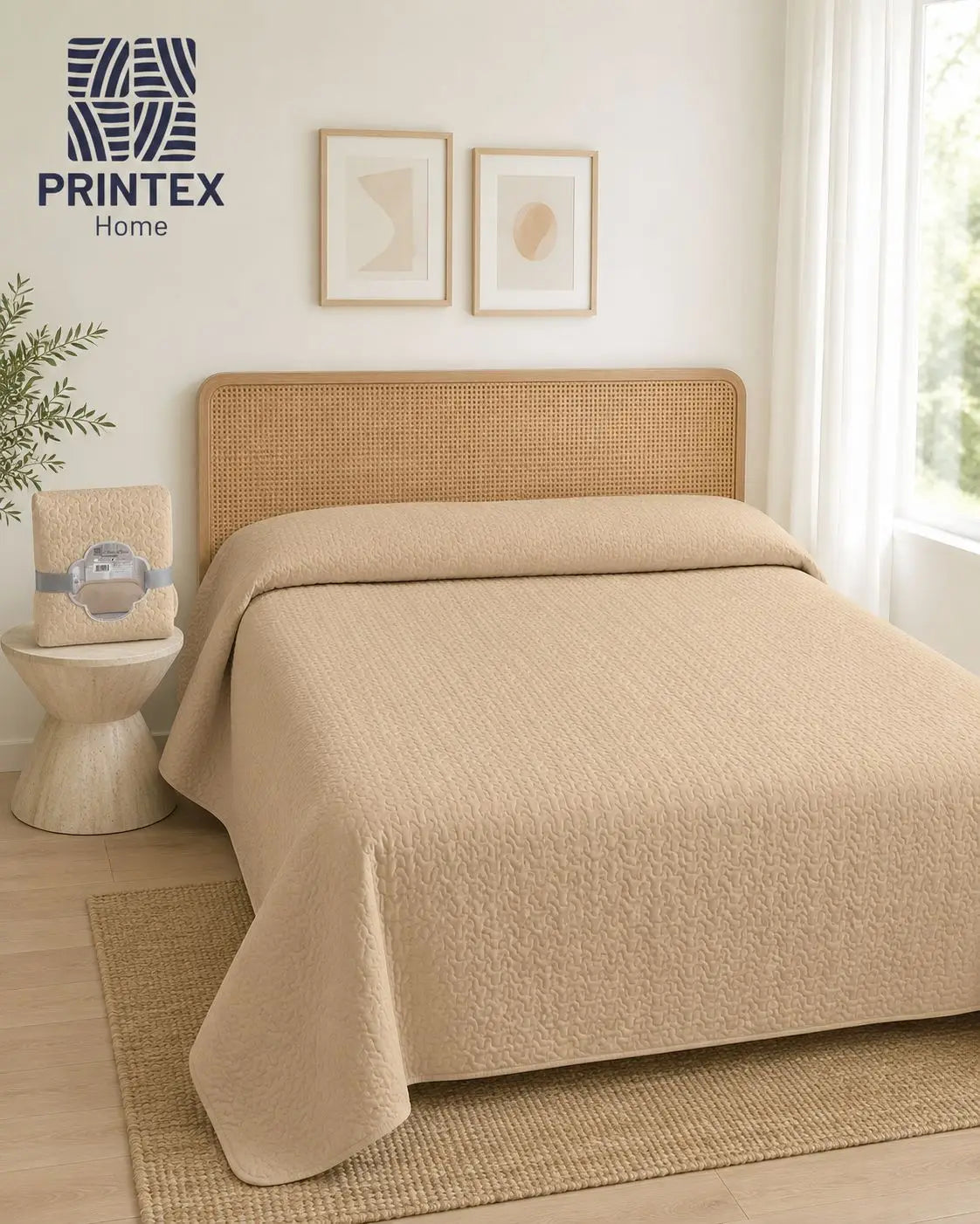 Printex Home Copriletto Estivo Reversibile Leggero - 100% Poliestere. TK