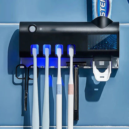 Automatic Solar Energy UV Toothbrush Holder Wall Toothbrush