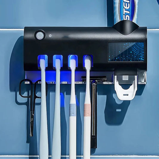 Automatic Solar Energy UV Toothbrush Holder Wall Toothbrush