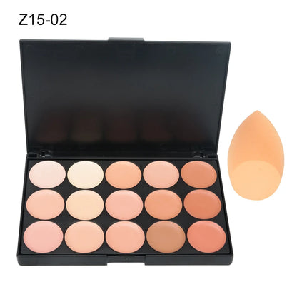 15 Colors Face Concealer Camouflage Cream Contour Palette
