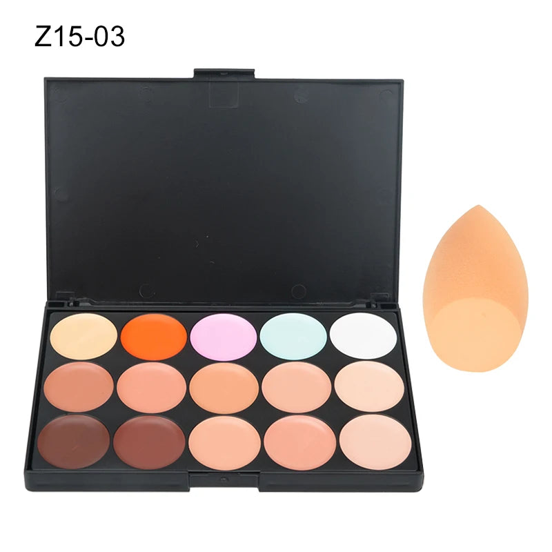15 Colors Face Concealer Camouflage Cream Contour Palette