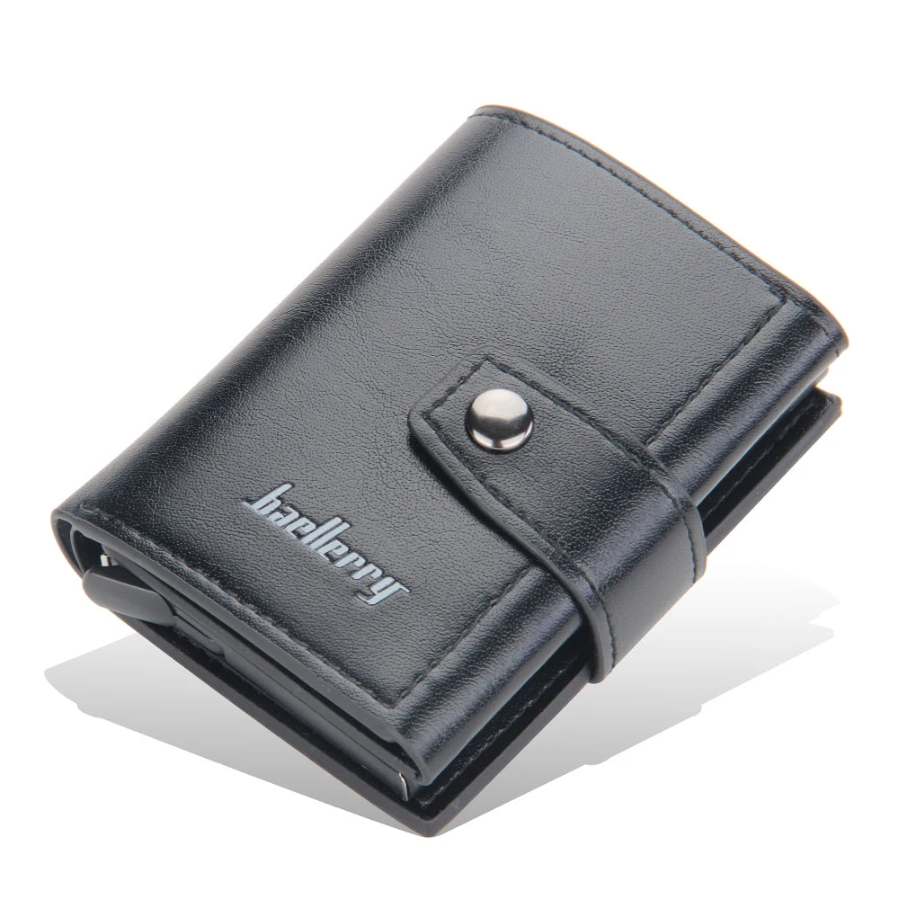 Knight Li Portafoglio Porta Tessere con Protezione RFID - Pelle e Alluminio. TK