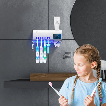 Automatic Solar Energy UV Toothbrush Holder Wall Toothbrush